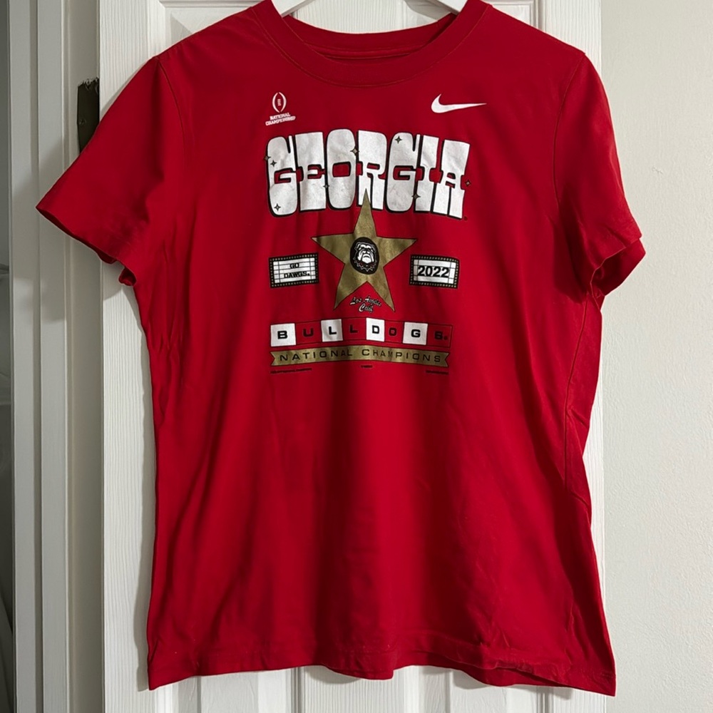 Nike University of Georgia 2022 National Championship tshirt